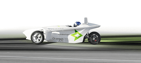 Aventor performance vehicle on track